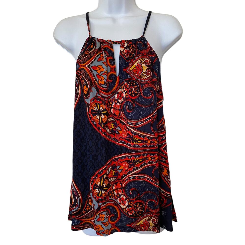 Paisley Print Halter Top